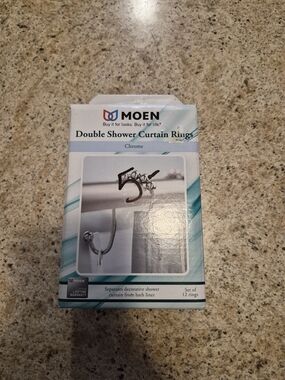 Moen Double Shower Curtain Rings - Chrome
